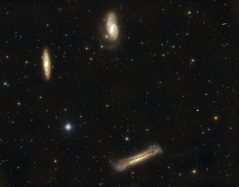 M65 M66 und NGC 3628 Leo Triplett