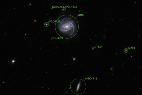 M100 Spiralgalaxie (NGC 4321)