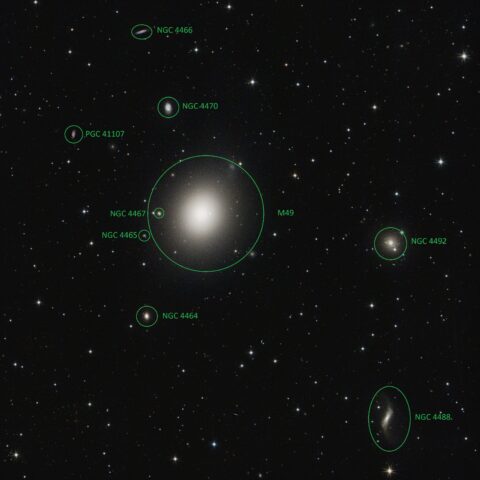 M49 (NGC 4472) Elliptische Riesengalaxie