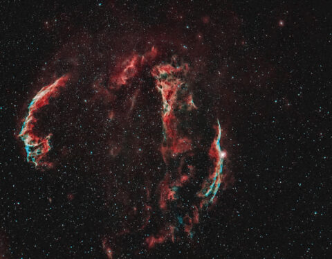 NGC 6960, NGC 6979, NGC 6992 Schleiernebel (Cirrusnebel)