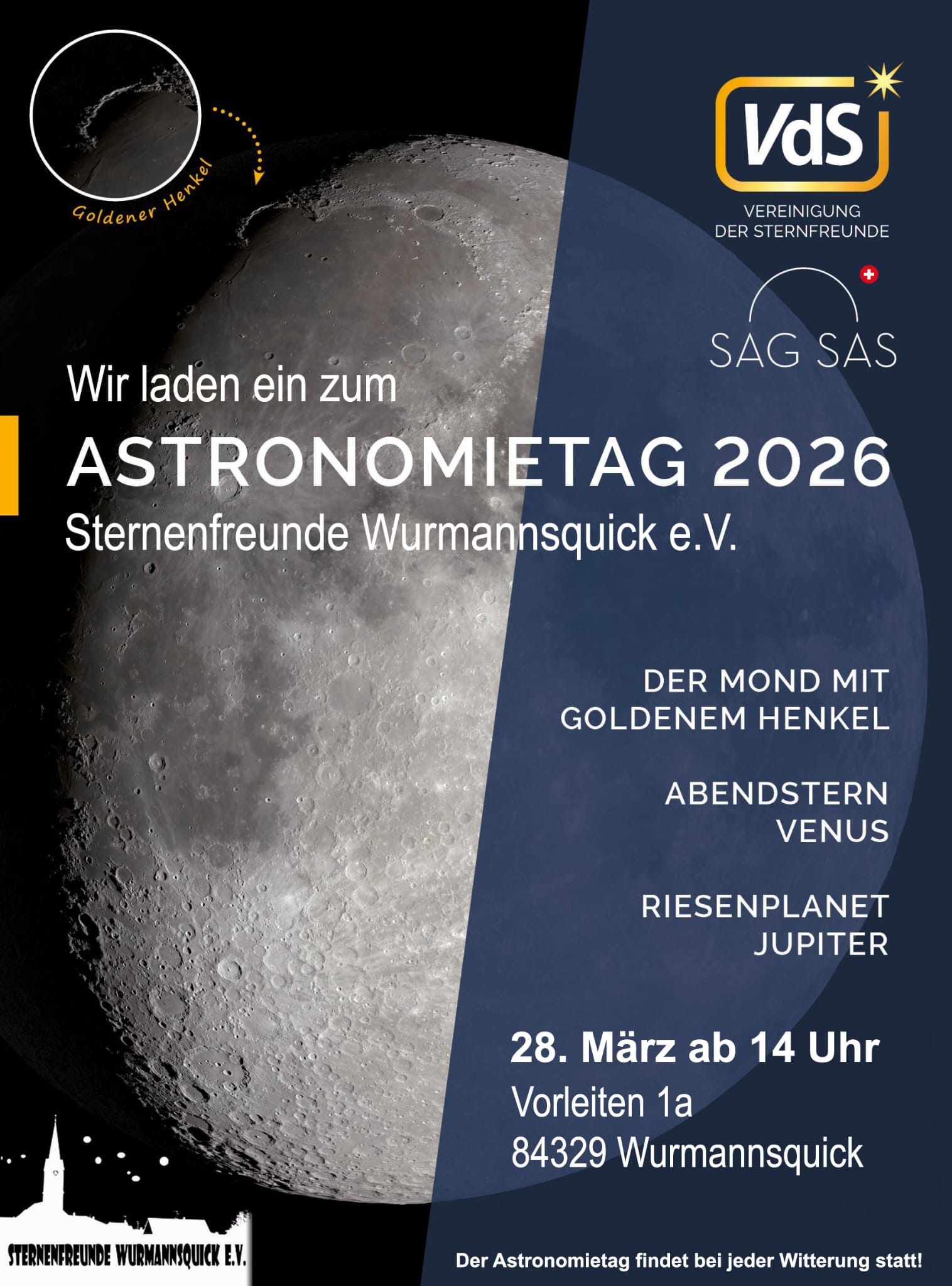 Astronomietag Sternenfreunde Wurmannsquick 2026 20 Jahre Sternwarte der Sternenfreunde Wurmannsquick